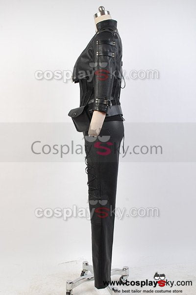 Green Arrow Black Canary Sara Lance Cosplay Costume Artificial Leather Outfit