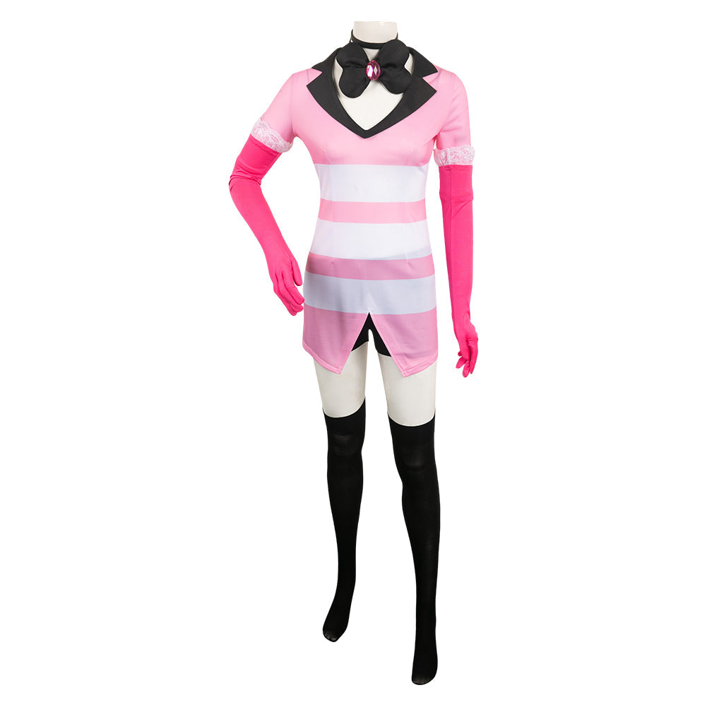 Hazbin Hotel:Costume Angel Dust Cosplay Outift Halloween for Cosplay ...