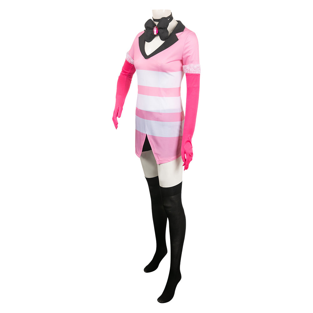 Hazbin Hotel:Costume Angel Dust Cosplay Outift Halloween for Cosplay ...