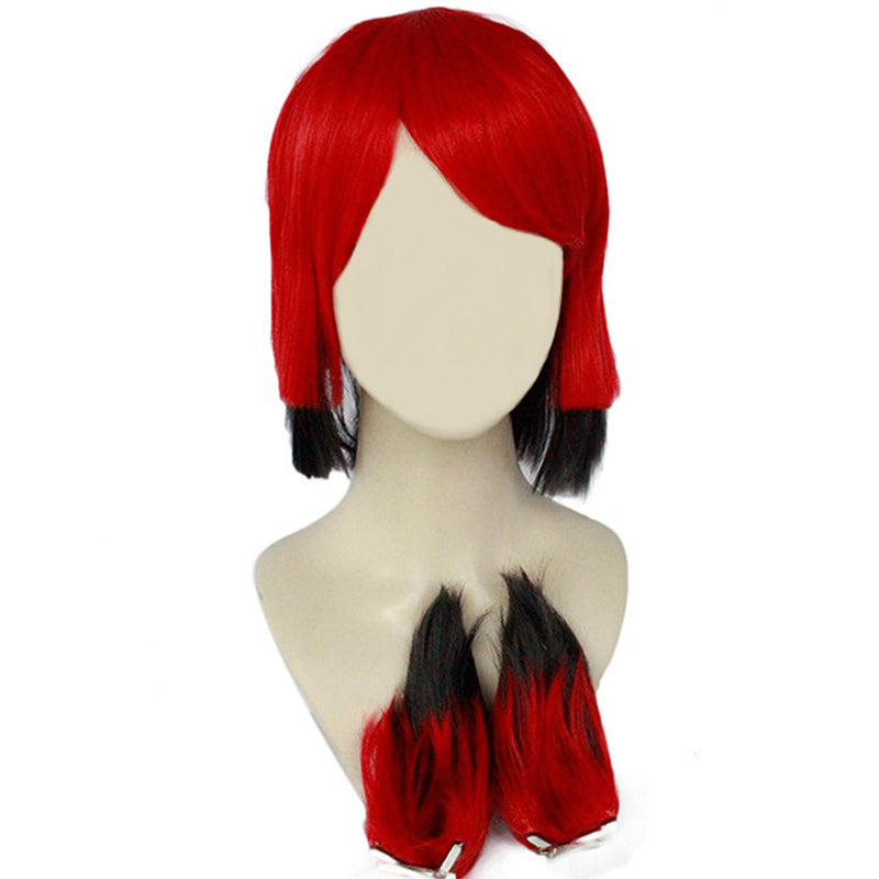 SeeCosplay Hazbin Hotel TV Alastor Cosplay Wig Heat Resistant Synthetic Hair Carnival Halloween for Props