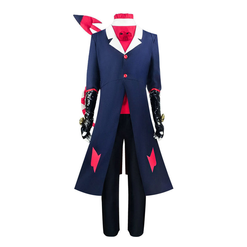 SeeCosplay Helluva Boss Hazbin Hotel TV Blitzo Blue Outfit for Carnival Halloween Cosplay Costume