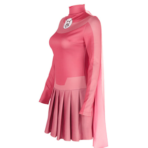 SeeCospaly Invincible: Atom Eve 2023 Women Pink Dress for Carnival Halloween Cosplay Costume