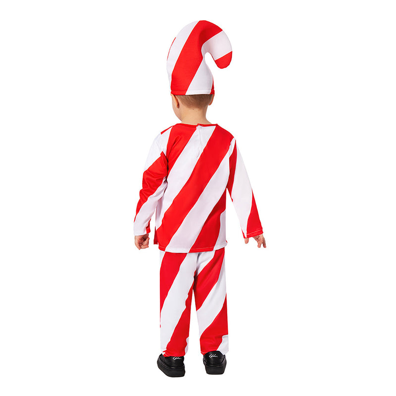 Kids  Candy Cane Cosplay Costume Christmas  Outfits Halloween Carnival Suit