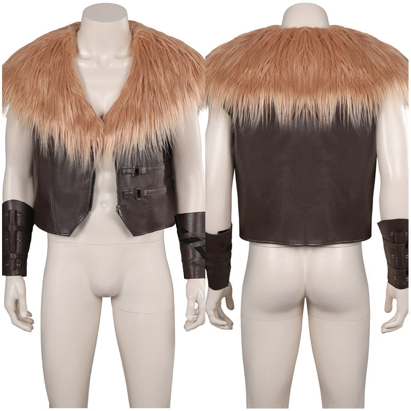 Kraven the Hunter Men Adult Shawl Vest Suit Party Carnival Halloween Cosplay Costume