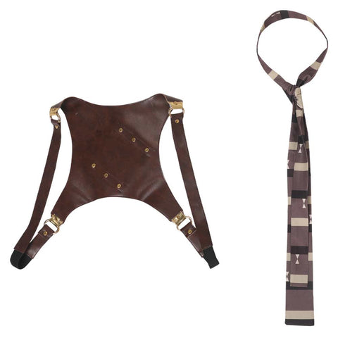 SeeCosplay Loki Brown Back Strap Necktie Party Carnival Halloween Cosplay Accessories