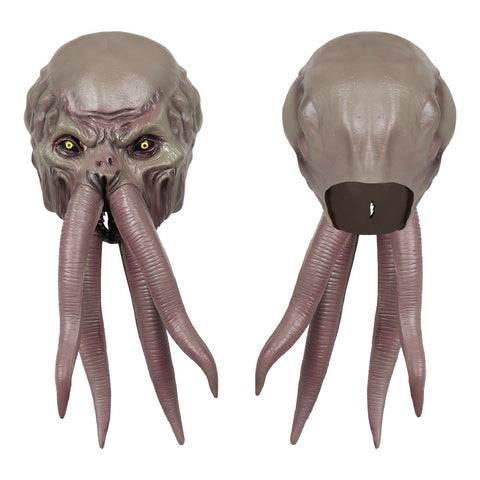 Mind Flayer illithids LATEX MASK Mask Cosplay Latex Masks Helmet Masquerade Halloween Party Costume Props cosplay