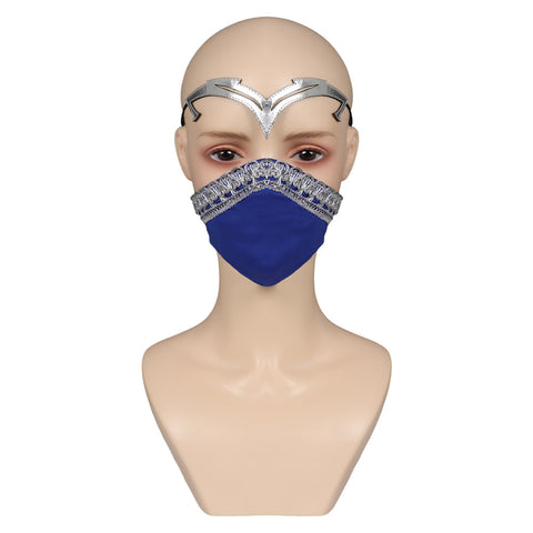 SeeCosplay Mortal Kombat 1 Kitana Women Latex Masks Helmet Masquerade Carnival Halloween Cosplay Props