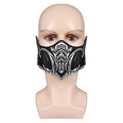 SeeCospaly Mortal Kombat 1 Sub-Zero Flashy Latex Masquerade Masks for Carnival Halloween Cosplay Costume Props