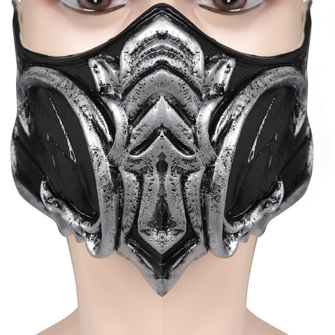 SeeCospaly Mortal Kombat 1 Sub-Zero Flashy Latex Masquerade Masks for Carnival Halloween Cosplay Costume Props