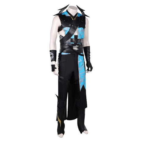 SeeCosplay Mortal Kombat Game Quan Chi Black Costume Carnival Halloween Costume