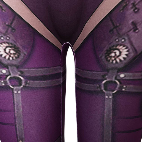 SeeCosplay Mortal Kombat Game Sindel Women Purple Jumpsuit Carnival Halloween Costume