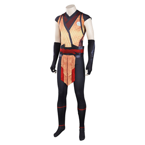 SeeCosplay Mortal Kombat Onesie Scorpion Printed Jumpsuit Carnival Halloween Costume