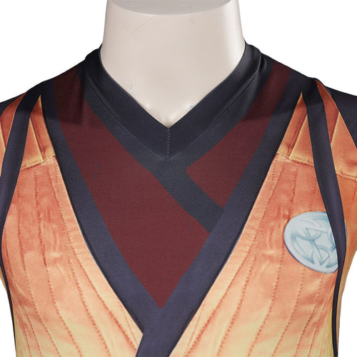 SeeCosplay Mortal Kombat Onesie Scorpion Printed Jumpsuit Carnival Halloween Costume