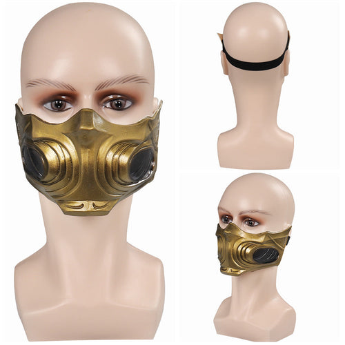 SeeCosplay Mortal Kombat Scorpion Masks Latex Masquerade Carnival Halloween Costume Props