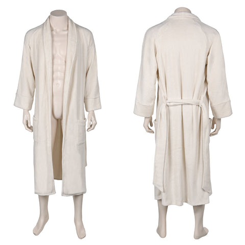 Movie Aquaman And The Lost Kingdom Arthur Curry White Bathrobe Outfits Cosplay Costume Suit