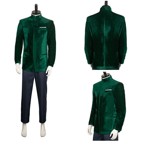 Movie Argylle 2024 Argylle Green Secret Service Set Outfits Cosplay Costume Halloween Carnival Suit