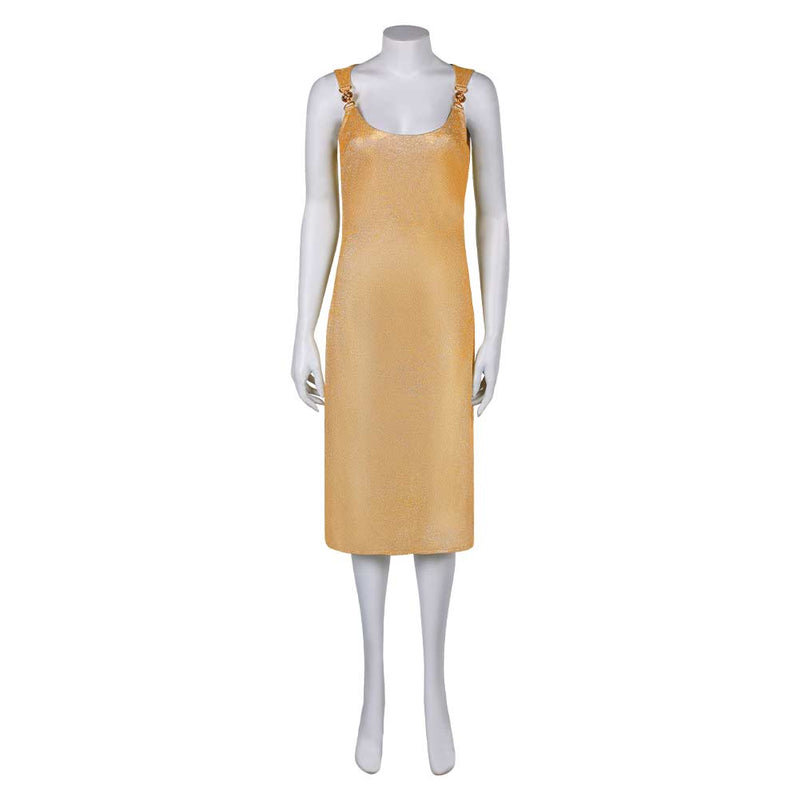 Movie Argylle (2024) Elly Conway Yellow Dress Cosplay Costume Outfits Halloween Carnival Suit