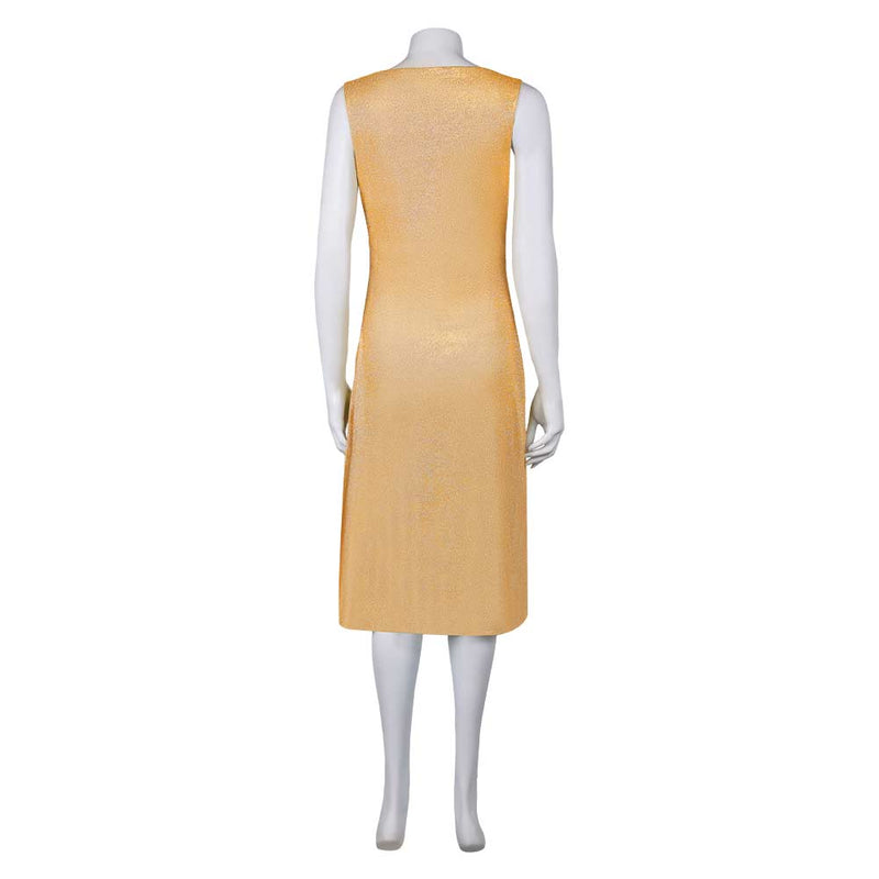 Movie Argylle (2024) Elly Conway Yellow Dress Cosplay Costume Outfits Halloween Carnival Suit