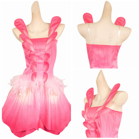 Movie Bar Pink Style: Fairytopia Elina Pink Petal Set Cosplay Costume Outfits Halloween Carnival Suit
