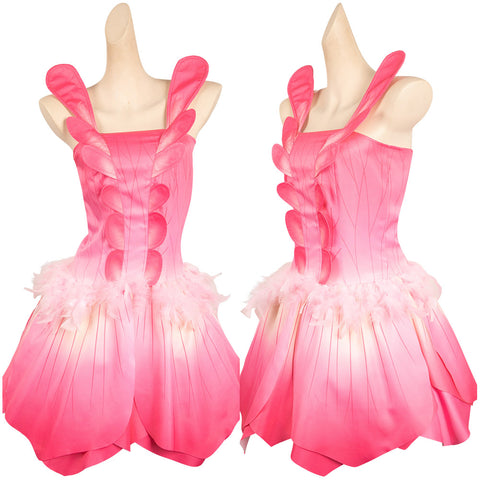 Movie Bar Pink Style: Fairytopia Elina Pink Petal Set Cosplay Costume Outfits Halloween Carnival Suit