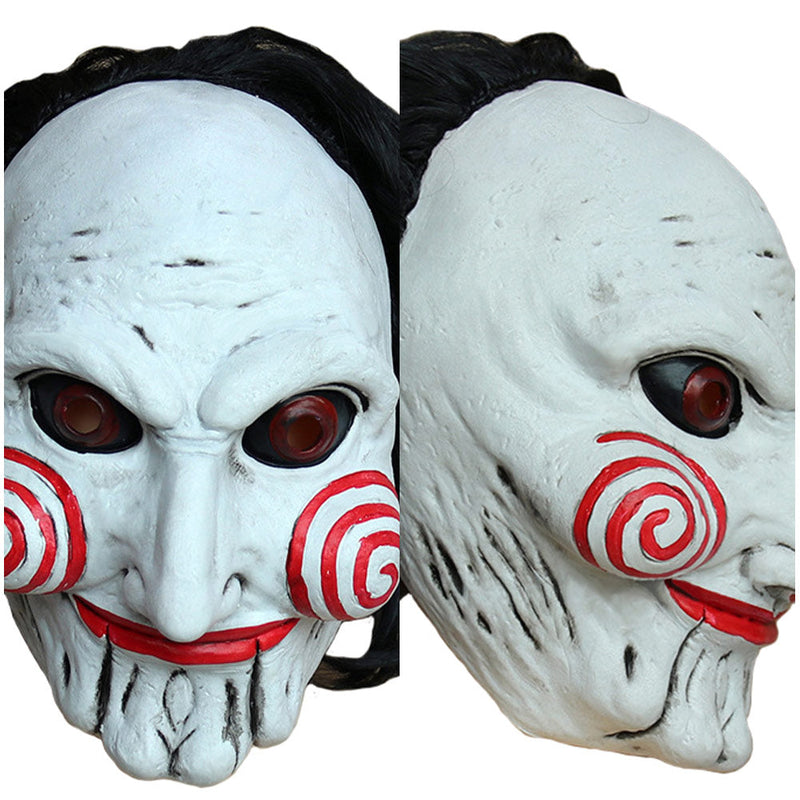 Movie Chainsaw Saw John Kramer Latex Masks Helmet Masquerade Halloween Party Props