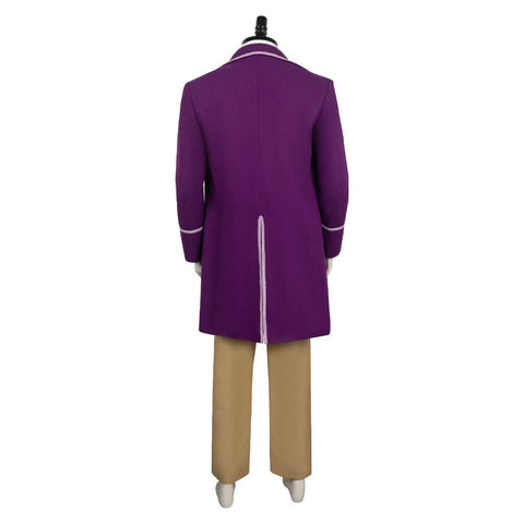 Willy Wonka Costume,Willy Wonka Costume Halloween,Willy Wonka Purple Coat,Willy Wonka Coat