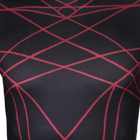 Movie Madame Web 2024 Ezekiel Sims Black Jumpsuit Outfits Cosplay Costume Halloween Carnival Suit