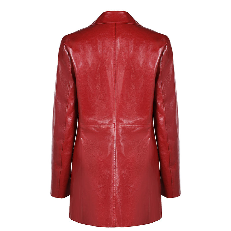 Movie Madame Web 2024 Madame Web Red Jacket Coat Outfits Cosplay Costume Halloween Carnival Suit