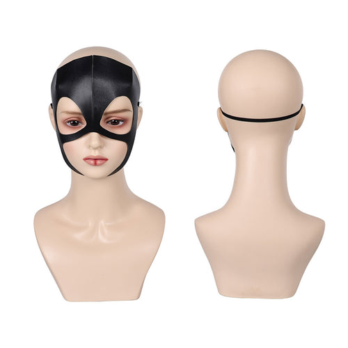 Movie Madame Web (2024) Julia Carpenter Leather Mask Halloween Helmet Masquerade Props
