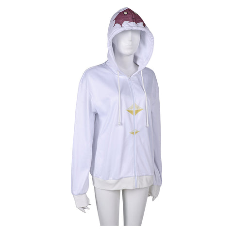 Movie Palworld 2024 Lamball White Hoodie Pullover Outfits Cosplay Costume Halloween Carnival Suit