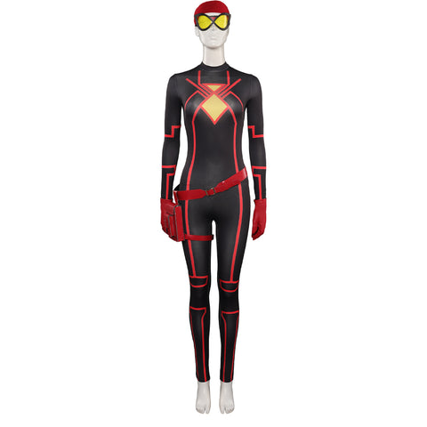 Movie Spider Man Jessica Drew Cosplay Costume Outfits Halloween Carnival Suit