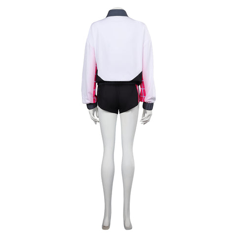 Movie Spider-Man: Across The Spider-Verse Gwen Sportswear Outfits Cosplay Costume Halloween Carnival Suit-Coshduk
