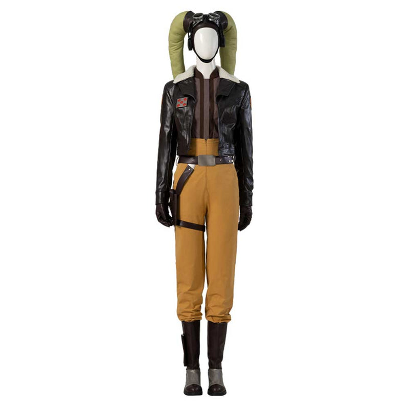 [All Sizes In Stock] Ahsoka Tano Women Brown Costume Halloween Carnival Suit Costume