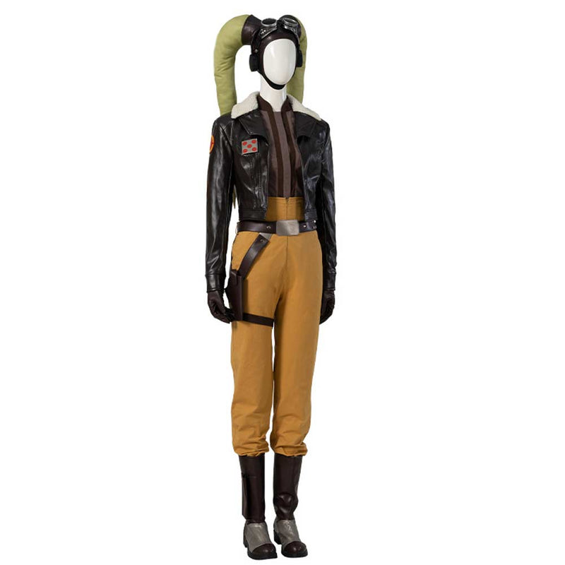 [All Sizes In Stock] Ahsoka Tano Women Brown Costume Halloween Carnival Suit Costume