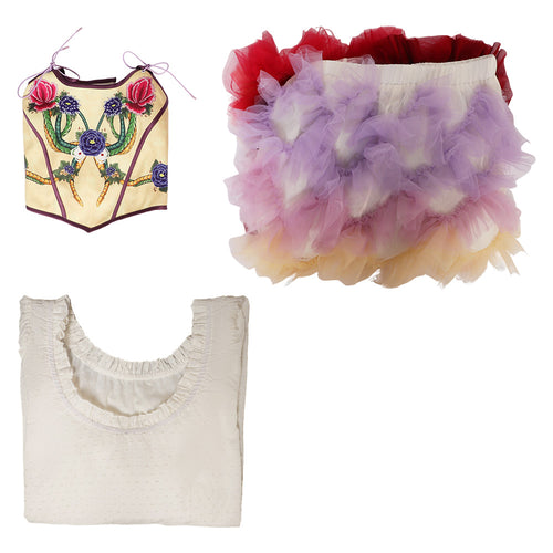 Movie The Hunger Games: The Ballad of Songbirds&Snakes Lucy Gray Baird Cosplay Costume