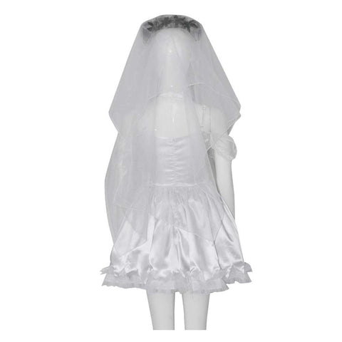 Movie Tim Burton‘s Corpse Bride Emily White Women Dress Party Halloween Cosplay Costume For Adult Female