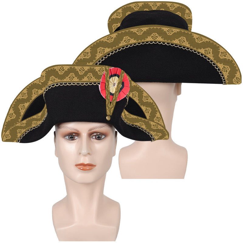 SeeCosplay Napoleon 2023 Movie Cosplay President Hat Halloween for Carnival Costume Accessories