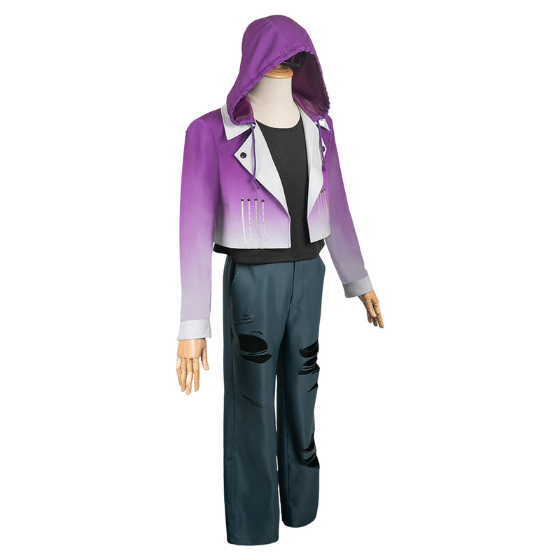 Nijisanji Vtuber Kuzuha Purple Coat Outfits Cosplay Costume Halloween Carnival Suit