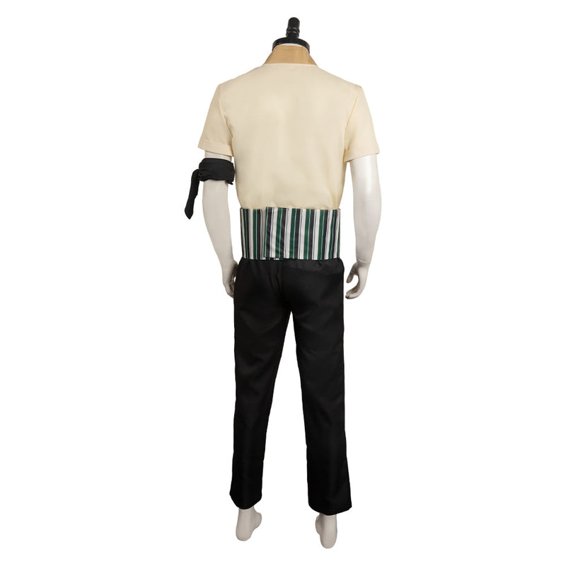 Wan Pīsu Live Version Roronoa Zoro White Outsuits Party Carnival Halloween Cosplay Costume