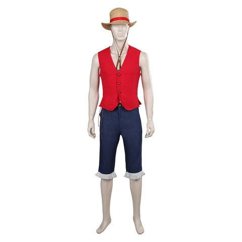 One Piece TV Series 2023 Monkey D. Luffy Outfits Party Carnival Halloween Cosplay Costume