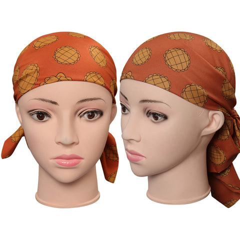 One Piece Nami Character Printed Orange Adult Headscarf Party Carnival Accessories Female
