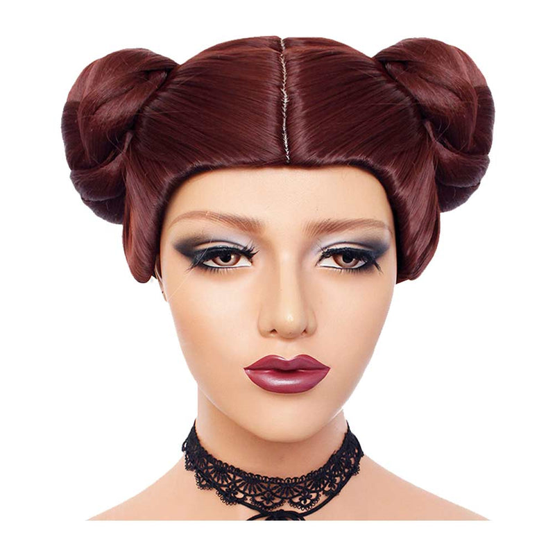 Leia Wig Princess Leia Kids Cosplay Wig Synthetic Hair Carnival Halloween Party Wig