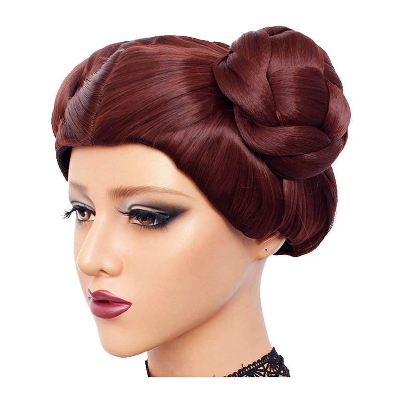 Leia Wig Princess Leia Kids Cosplay Wig Synthetic Hair Carnival Halloween Party Wig