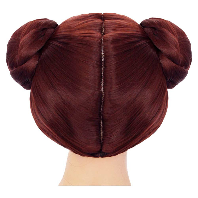 Leia Wig Princess Leia Kids Cosplay Wig Synthetic Hair Carnival Halloween Party Wig