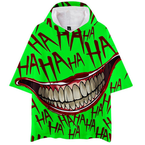 HaHa Joker 3D-gedrucktes Hoodie-Sweatshirt Männer/Frauen Classic Jared und Robbie Meigo für Paare Hip Hop Cosplay Hoodies Plus Größe