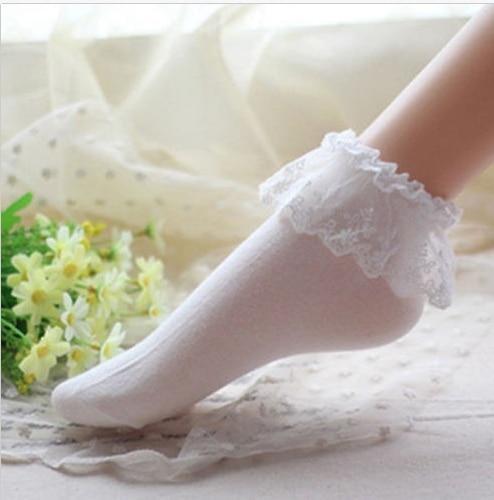 Gekräuselte Prinzessinnen-Socken