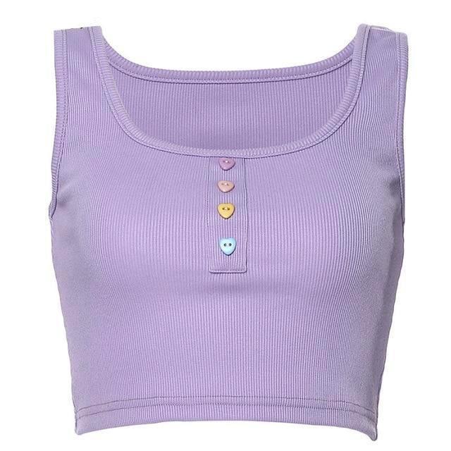 Lila Candy Crop-Top