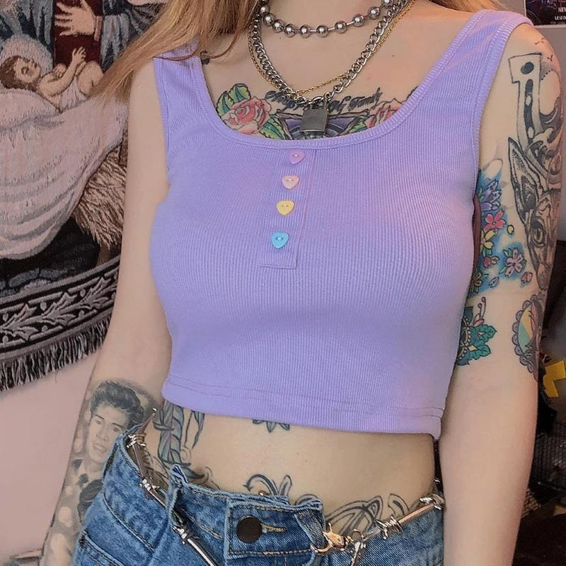 Lila Candy Crop-Top