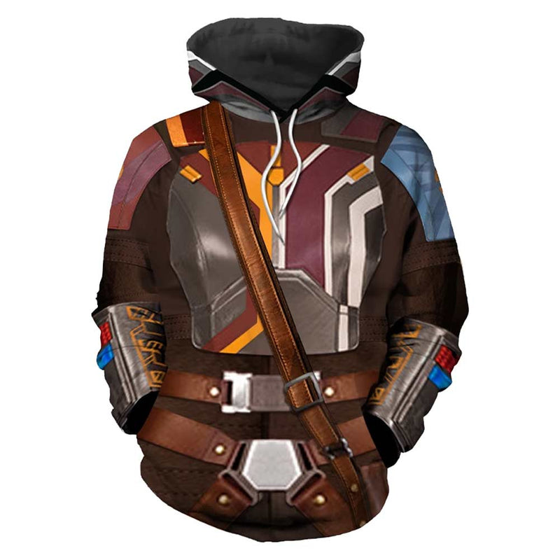 [All Sizes In Stock] Sabine Wren Brown Hoodie 3D Printed Hooded Sweatshirt Men Women Casual Streetwear Pullover