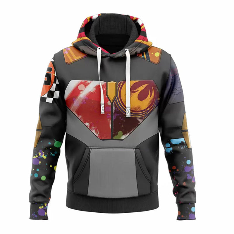 [All Sizes In Stock] Sabine Wren Hoodie 3D Printed Hooded Sweatshirt Men Women Casual Streetwear Pullover